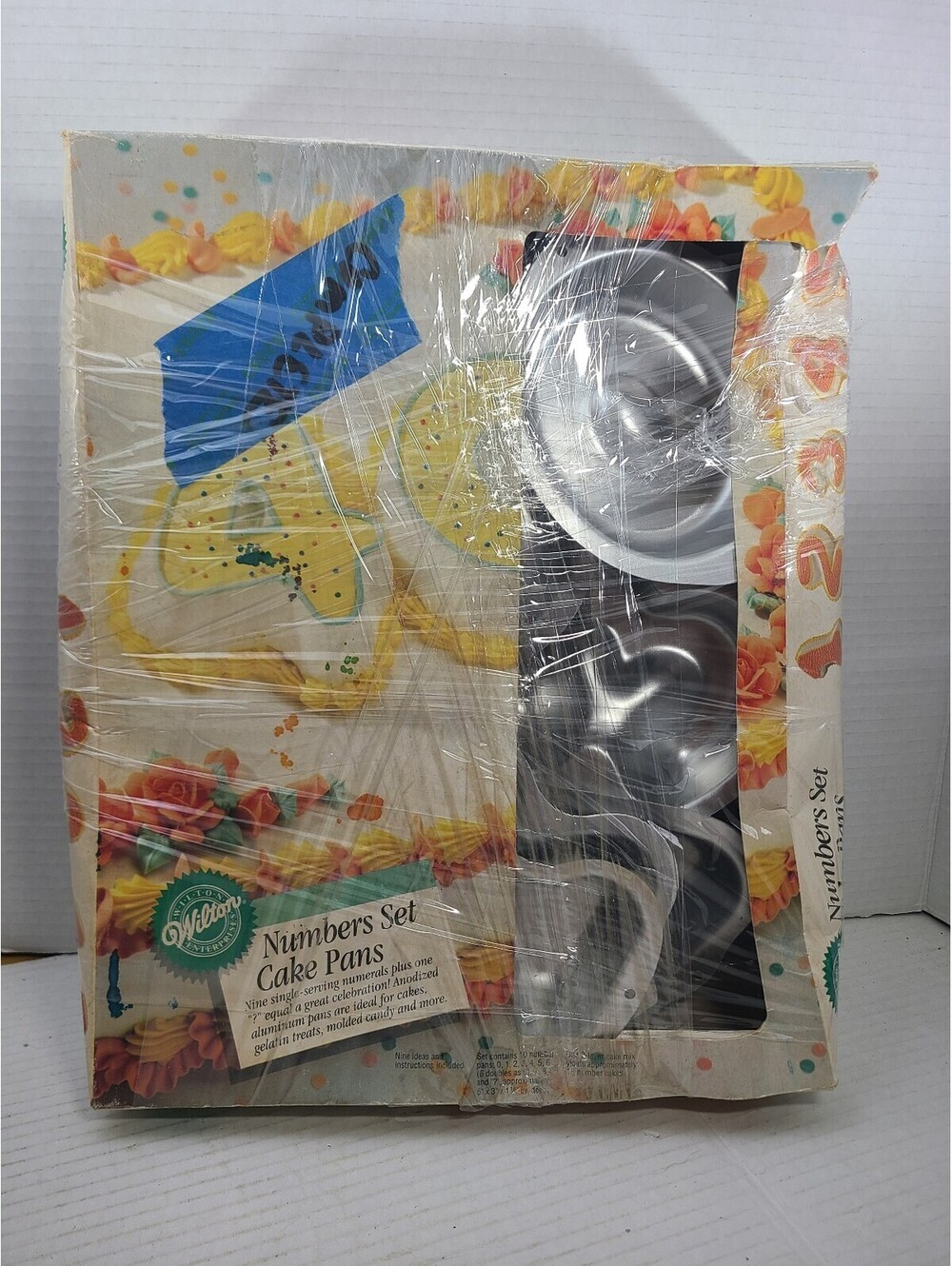 Wilton Numbers Cake Pan Set Model 2105-9336 Vintage 1993 Complete